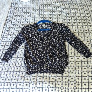 JCrew Factory V Neck, Button Down Cardigan, 100% Cotton, Size S, Worn Once